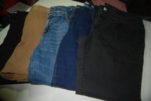 4 pair pants 1 shorts size 16...