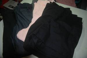 5 pair dress pants and 1 capri size...