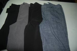 4 pair dress pants size 6...