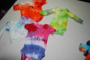 4 Premie tye dye onesies. All tye ...