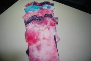 6 gerber 6 month tye dye onesies...