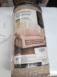 lot 60 image: furniture protector, loveseat, natu...