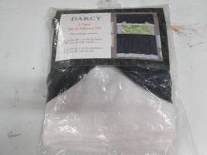 lot 67 image: darcy 3 piece tier and valance set,...
