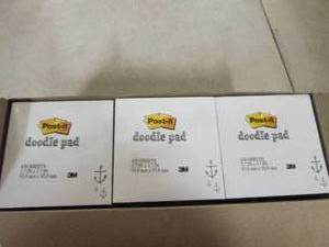 lot 100 image: post-it doodle pads 6 packs 4500-dp...