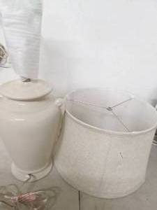 lot 172 image: Lamp, shade has rip, untested...