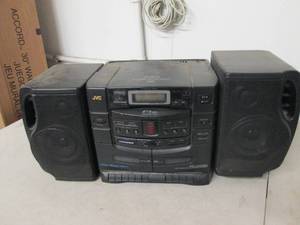 lot 214 image: jvc portable cd changer system ...
