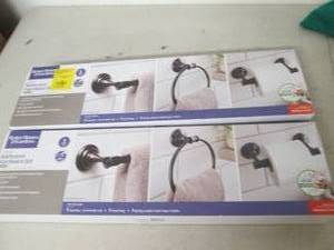 lot 239 image: 2 bathroom hardware sets open box m...
