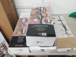 lot 249 image: 4 tension pole shower caddys oben b...
