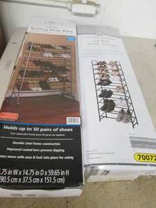 lot 250 image: 210 tier shoe towers open box may ...