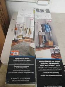 lot 251 image: 2 garment racks open box may be mis...