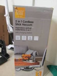 lot 255 image: 2 in 1 cordless stick vacum with ch...