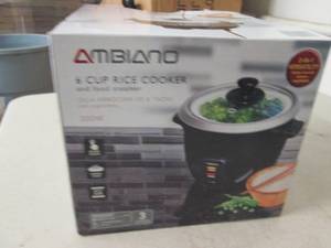 lot 256 image: ambiano 6 cup rice cooker ...