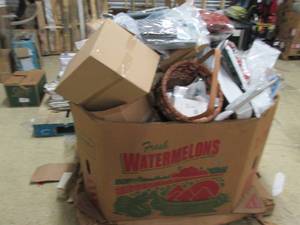 lot 266 image: palletgaylord over full with misc ...