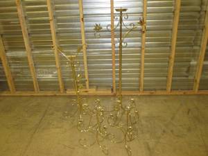 lot 277 image: 3 candleabras, 2 small, 1 4, 1 mus...