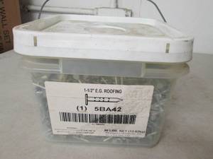 lot 287 image: 30 lb containers of eg roofing nail...