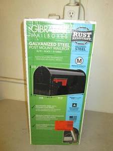 lot 301 image: Black mailbox, open box...