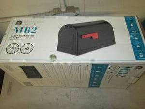 lot 303 image: Extra large black mailbox, door nee...