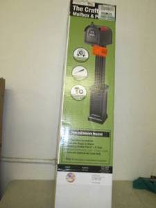 lot 307 image: mailbox and post kit, ...