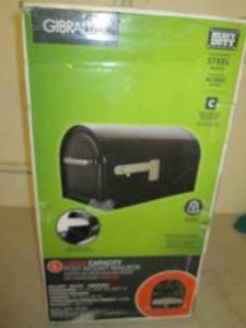 lot 309 image: xl large black mailbox with securit...