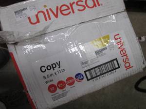 Case of Universal Copy Paper 20 lb ...