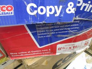 5 Open Reams 8.5x11 inch Copy Paper...