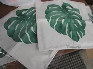 8- 18x18 inch, 2- 20x20 inch Leaf P...