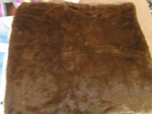 4- 16x16 inch Brown Plush Pillow Co...