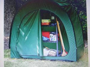 Instant Outdoor Storage Tent open b...