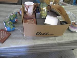 Box of Gift Mugs, Travel Mugs, Misc...