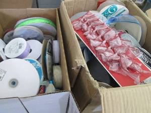 2 Smaller Boxes of Assorted Ribbon...