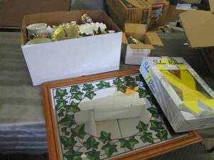Candle Holders, Solar Yellow Ribbon...