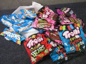 Tropical Skittles, Trolli Candies...