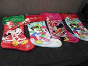 4 Assorte Mickey & Minnie Christmas...