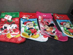 4 Assorte Mickey & Minnie Christmas...
