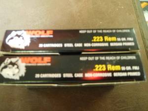40 rounds wolf .223 ammo