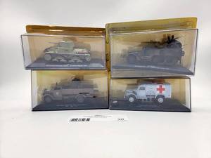 (4) 143 scale New In Package WWII Battle Tanks & Vehicles (1) M 1340,(2) M16 MGMC ,(2) Dodge WC34, (1) Opel Blitz 3,6-36s