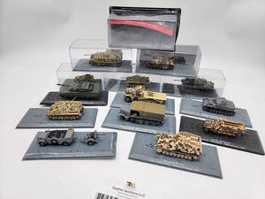 Big Lot of 30 Out of Box and Case Assorted 172 scale New In Package WWII Battle Tanks & Vehicles