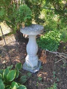 lot 307 image: Birdhouse And Pedistal