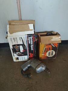 lot 329 image: Skill Jig Saw Electric Stapler And Drill