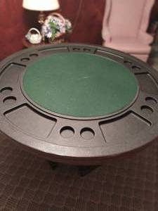 lot 2 image: Vintage Game Table and Pool Sticks