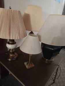 lot 37 image: Four Table Lamps