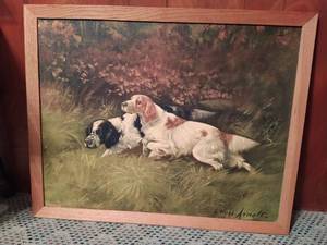 lot 41 image: Vintage Dog Artwork