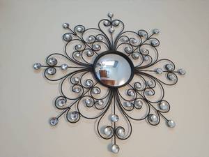 lot 47 image: Metal Wall Mirror Dcor