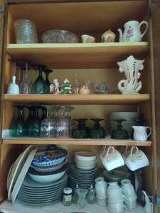 lot 73 image: Contents of Kitchen Cabinets