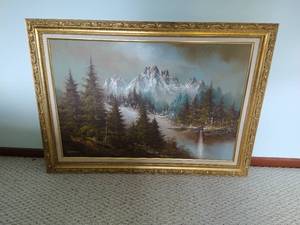 lot 100 image: Oil Painting
