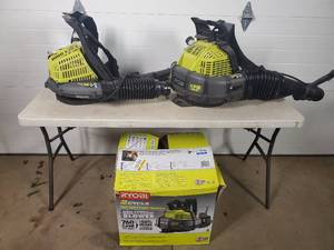 lot 39 image: 2 Backpack Lawn Blowers - Need Work