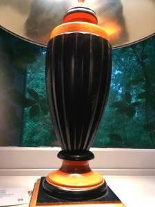 lot 36 image: Black & Tan Lamp