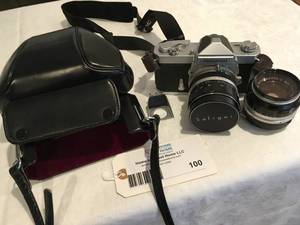 lot 100 image: Nikkormat Camera with Soligor Lens