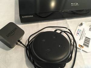 lot 129 image: Samsung BluRay Player and Amazon Alexa
