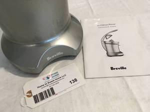 lot 138 image: Breville Citrus Press Model ACP600